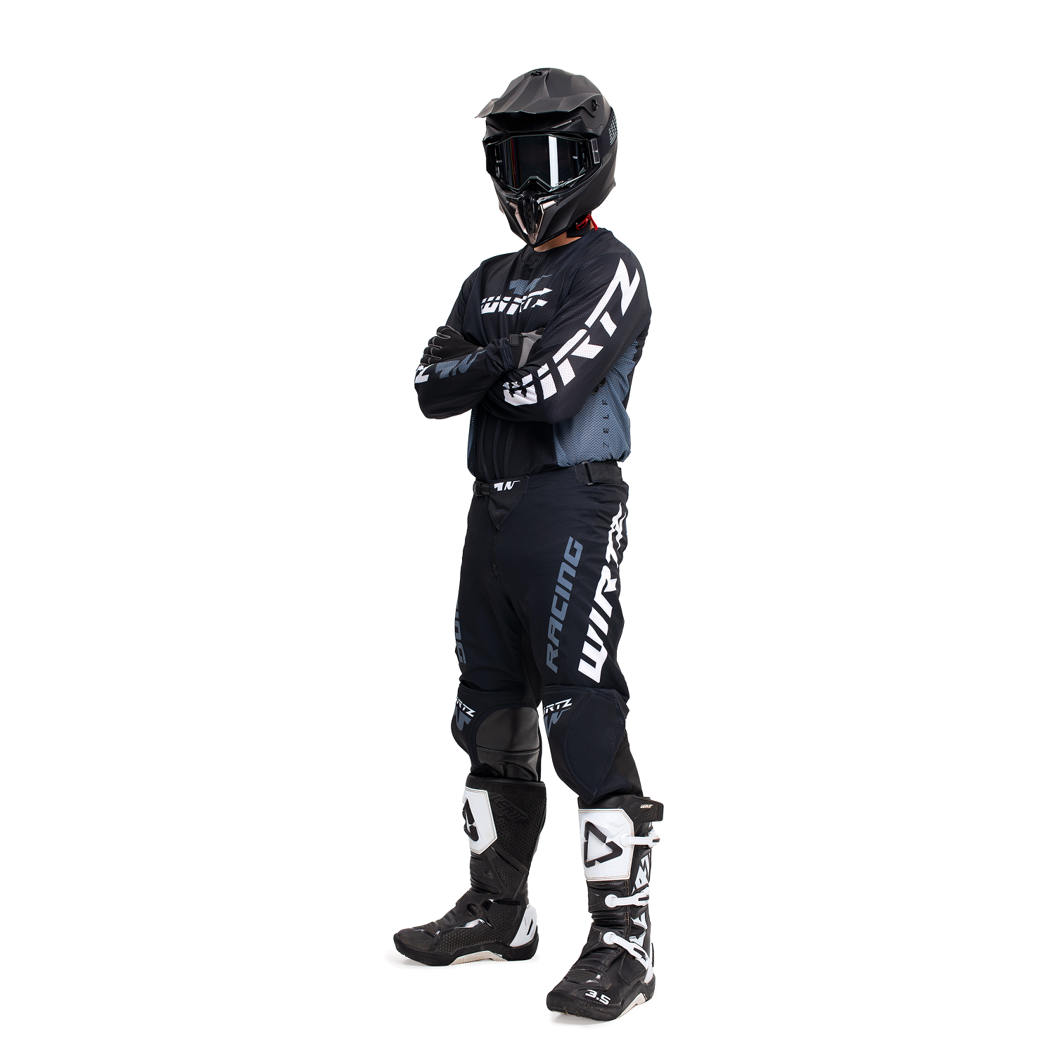 Conjunto de motocross Wirtz Elevate 2025 - Negro