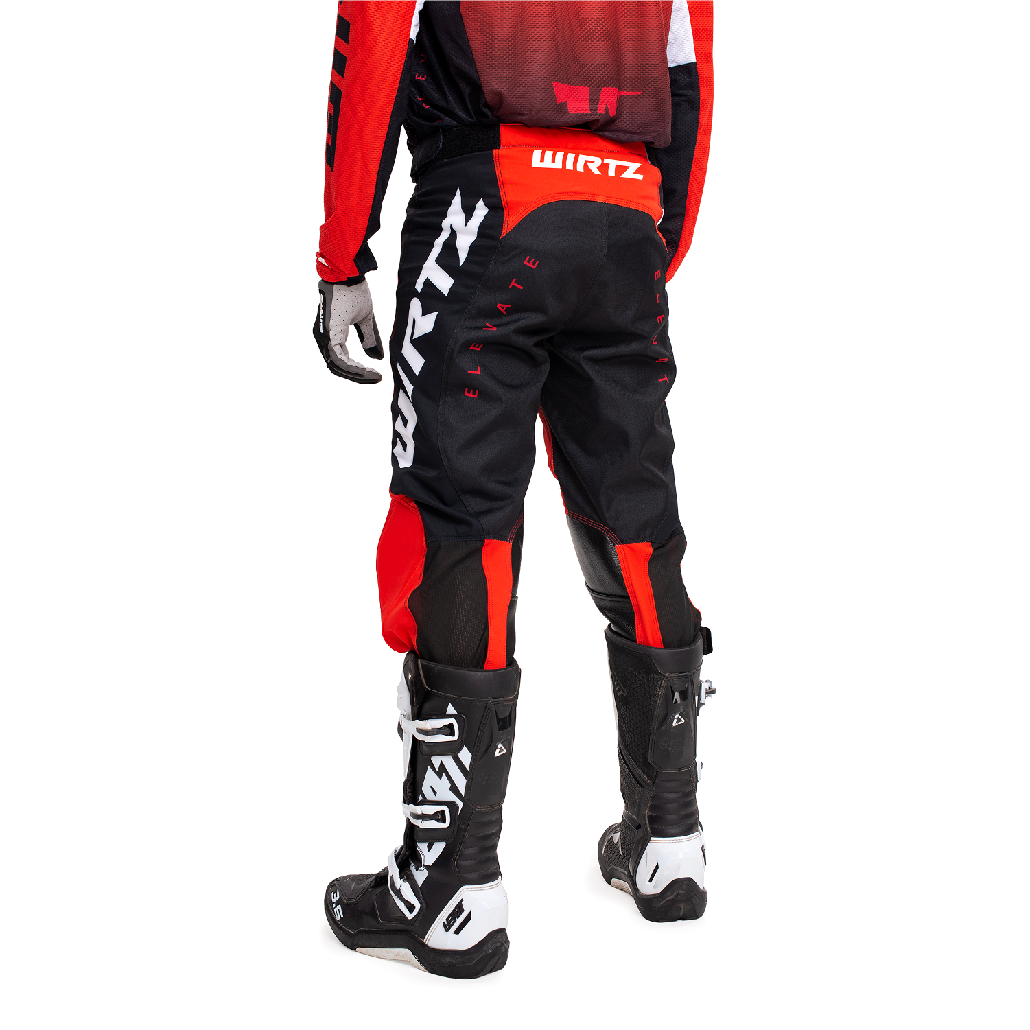 Conjunto de motocross Wirtz Elevate 2025 - Rojo