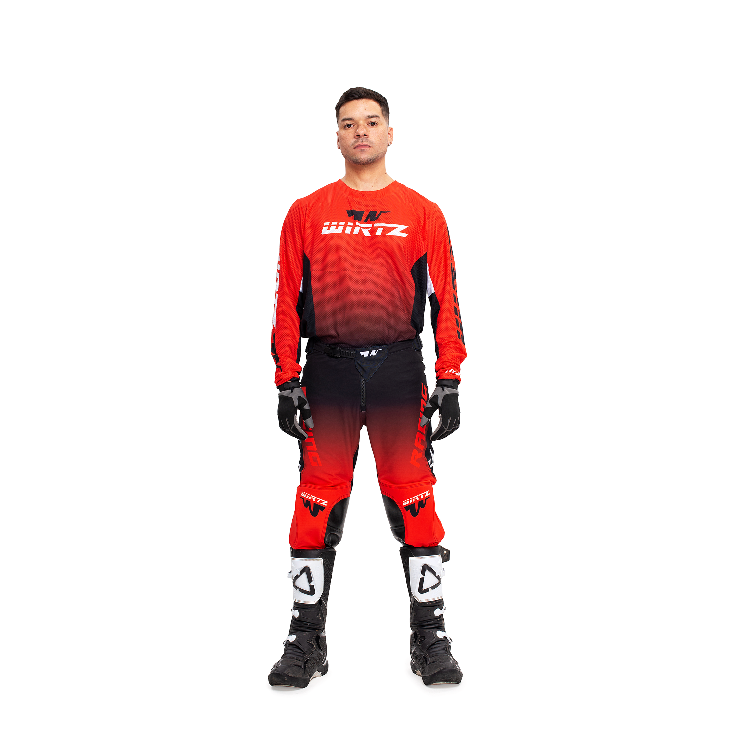 Conjunto de motocross Wirtz Elevate 2025 - Rojo