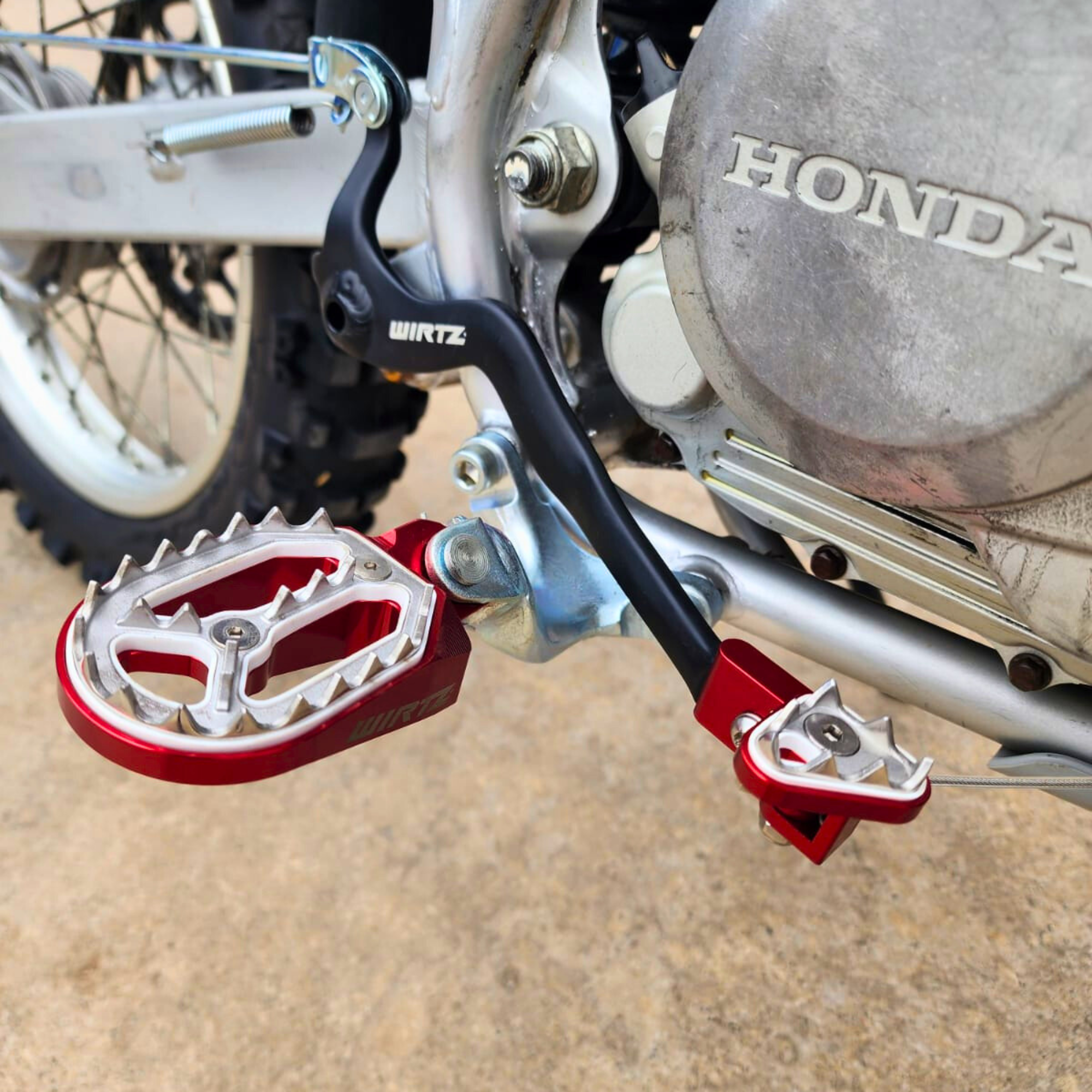 Pedalines Anchos Wirtz para Honda Tornado XR 250 XR 300