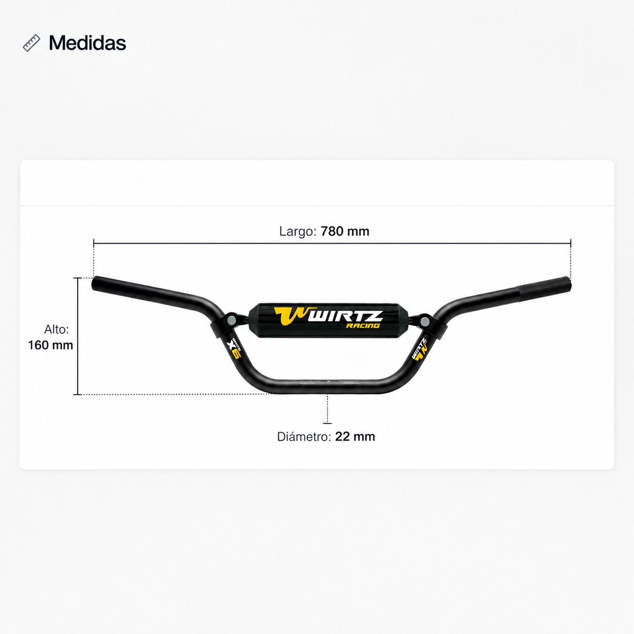 Manubrio Atv X6 Cuatriciclo Quad 22mm