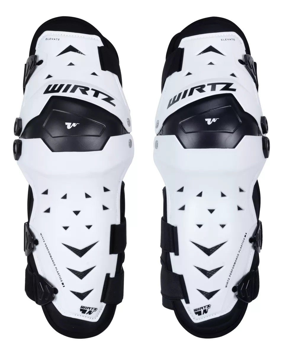 Rodilleras de Motocross y Enduro Elevate - Blancas