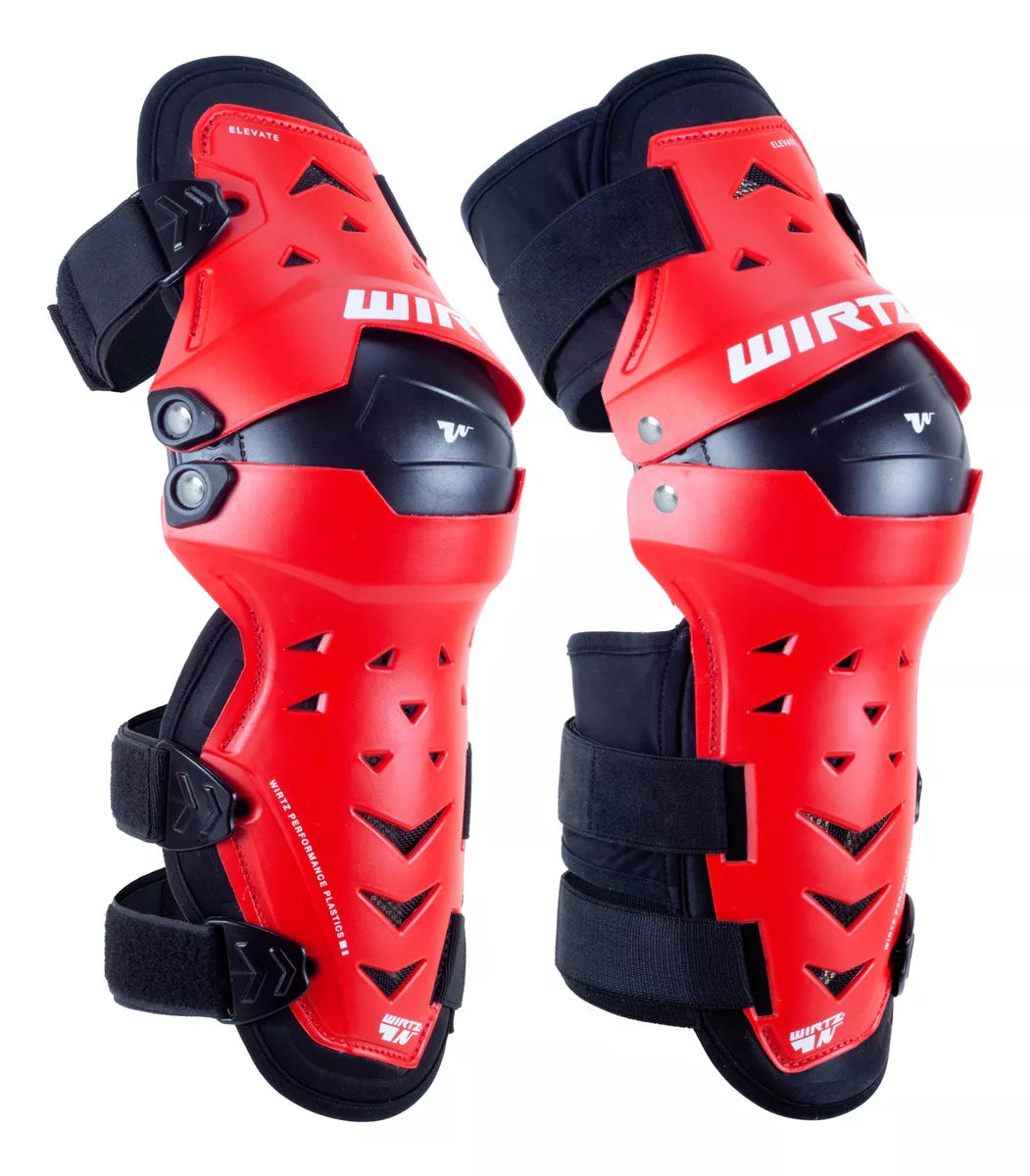 Rodilleras de Motocross y Enduro Elevate - Rojas