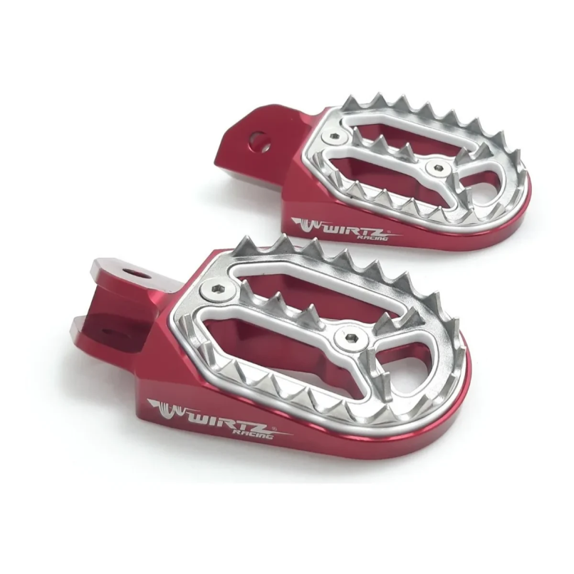 Pedalines Anchos Wirtz para Honda CR 125R 250R, CRF 150R 250R 250X 250RX 450R 450X y 450RX