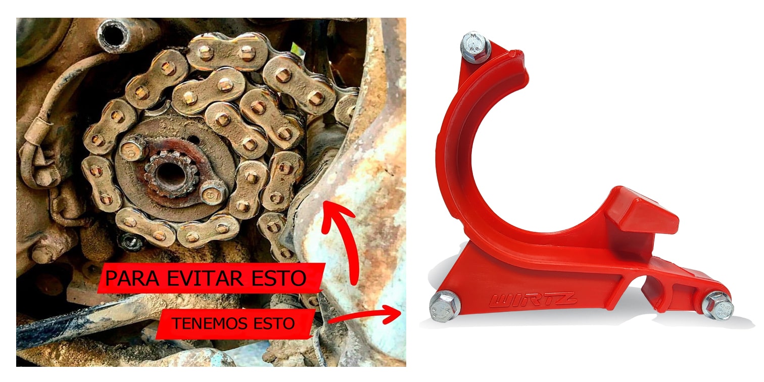 Protector Eje Anti-block Cadena Honda Tornado XR 250