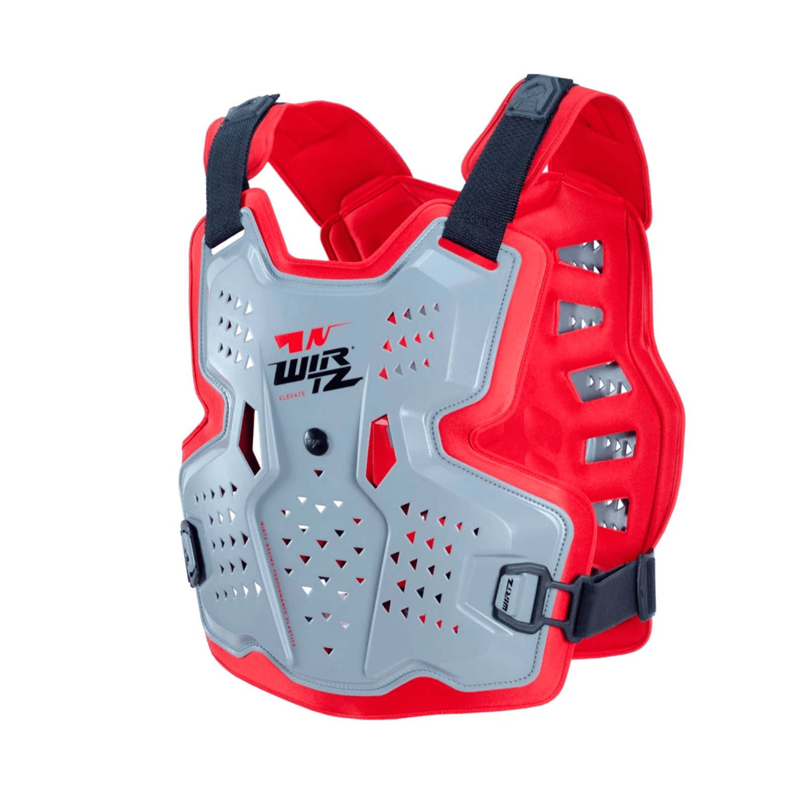 Pechera de Motocross y Enduro Elevate - Gris y Roja