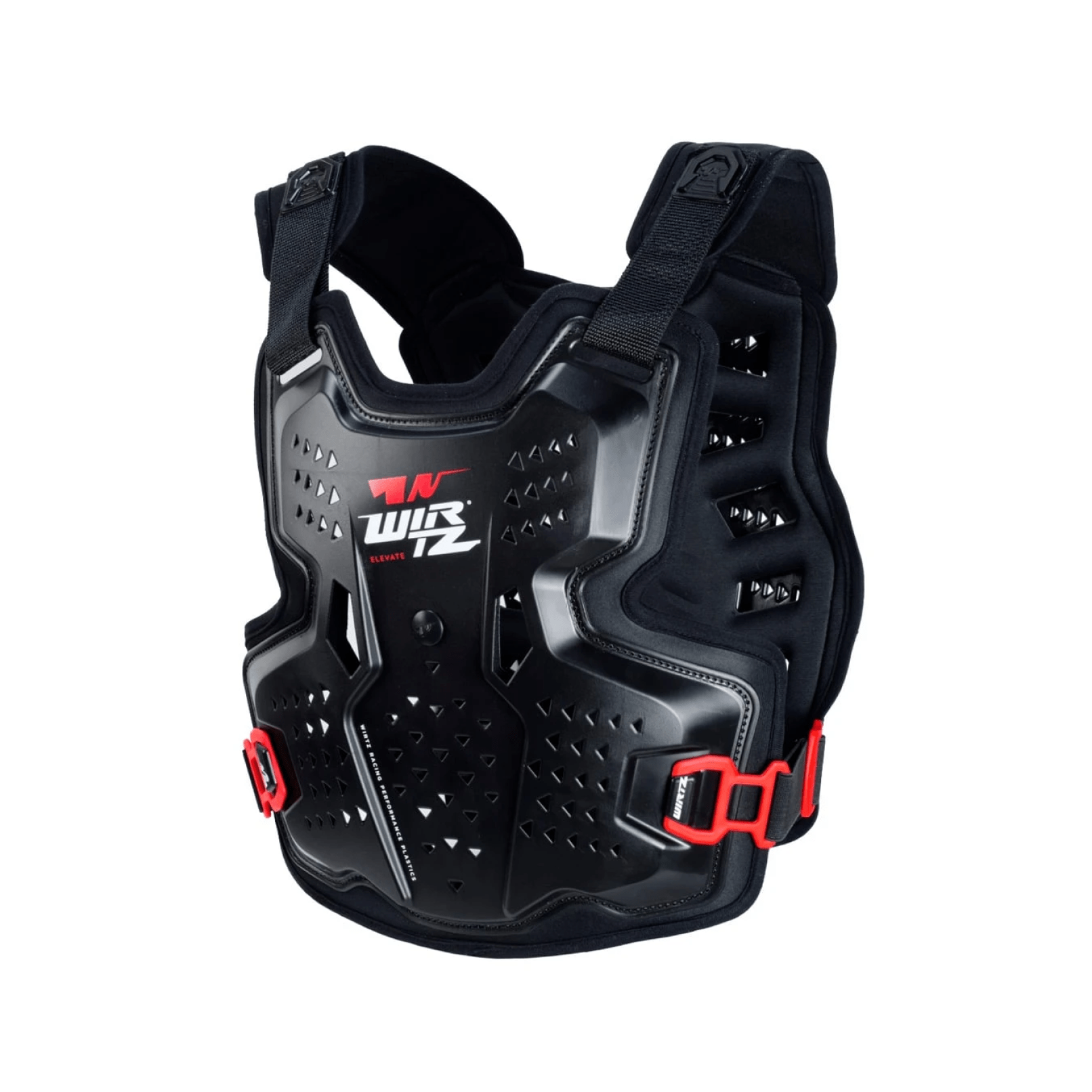 Pechera de Motocross y Enduro Elevate - Negra y Roja