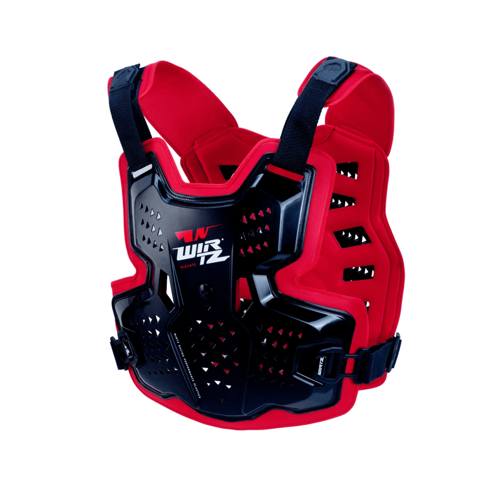 Pechera de Motocross y Enduro Elevate - Negra y Roja