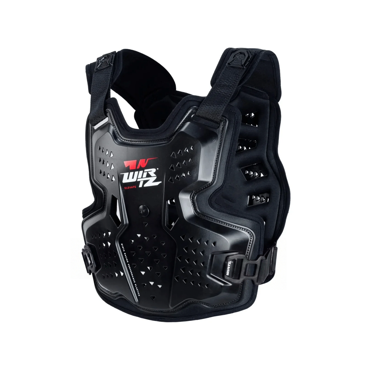 Pechera de Motocross y Enduro Elevate - Negra y Roja