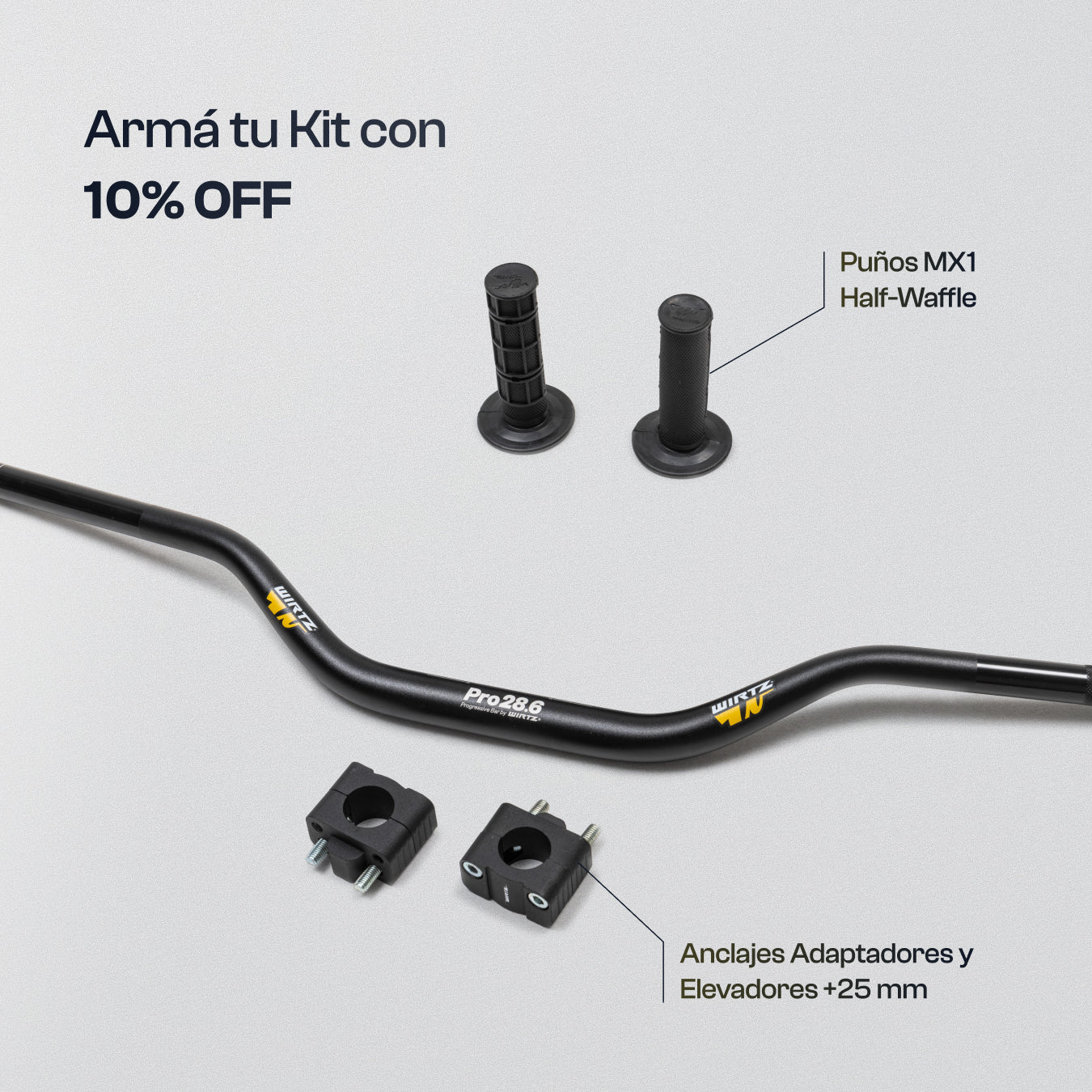 Manubrio Wirtz WR5 Naked de 28mm