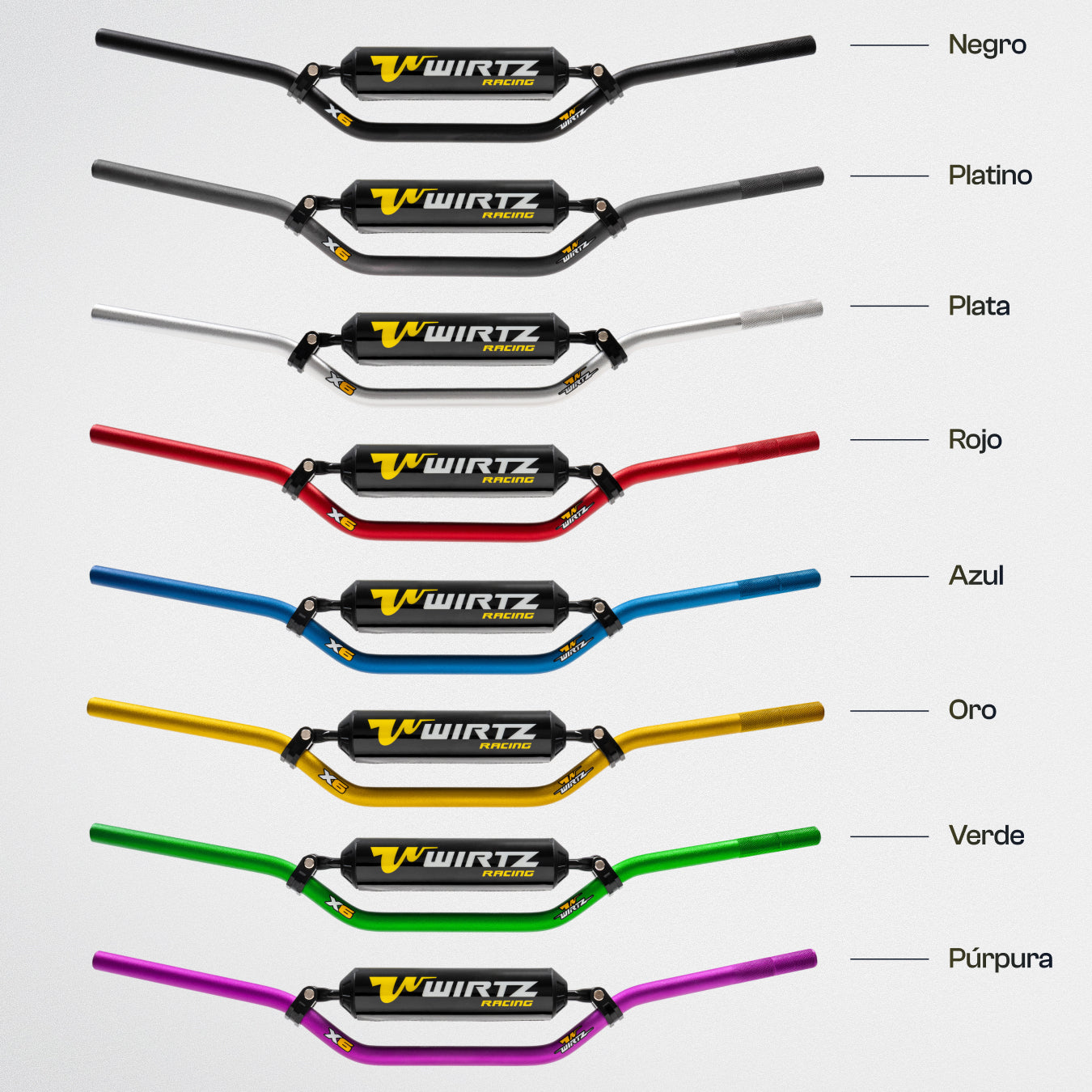 Manubrio Wirtz X6 de 22mm