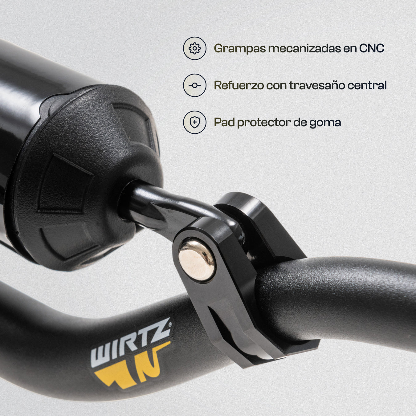 Manubrio Wirtz W3D de 28mm