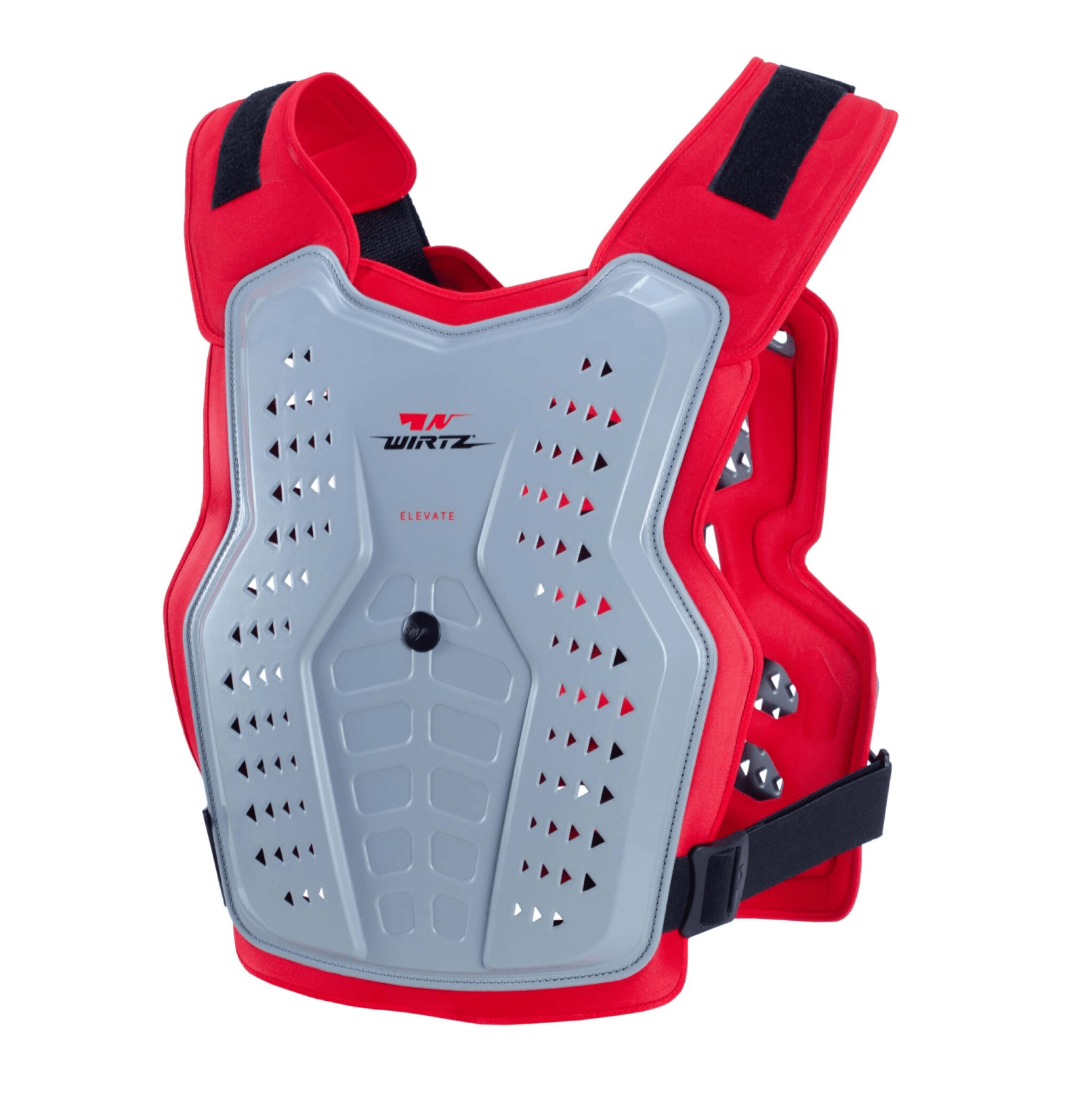 Pechera de Motocross y Enduro Elevate - Gris y Roja