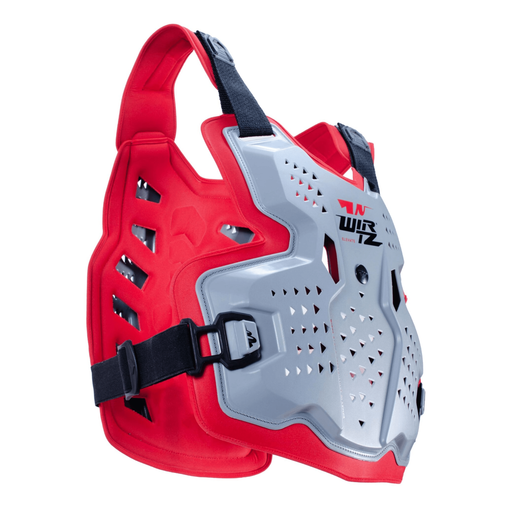 Pechera de Motocross y Enduro Elevate - Gris y Roja