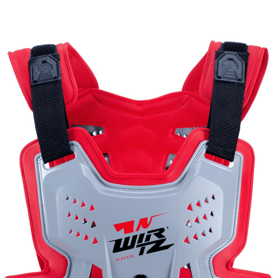 Pechera de Motocross y Enduro Elevate - Gris y Roja