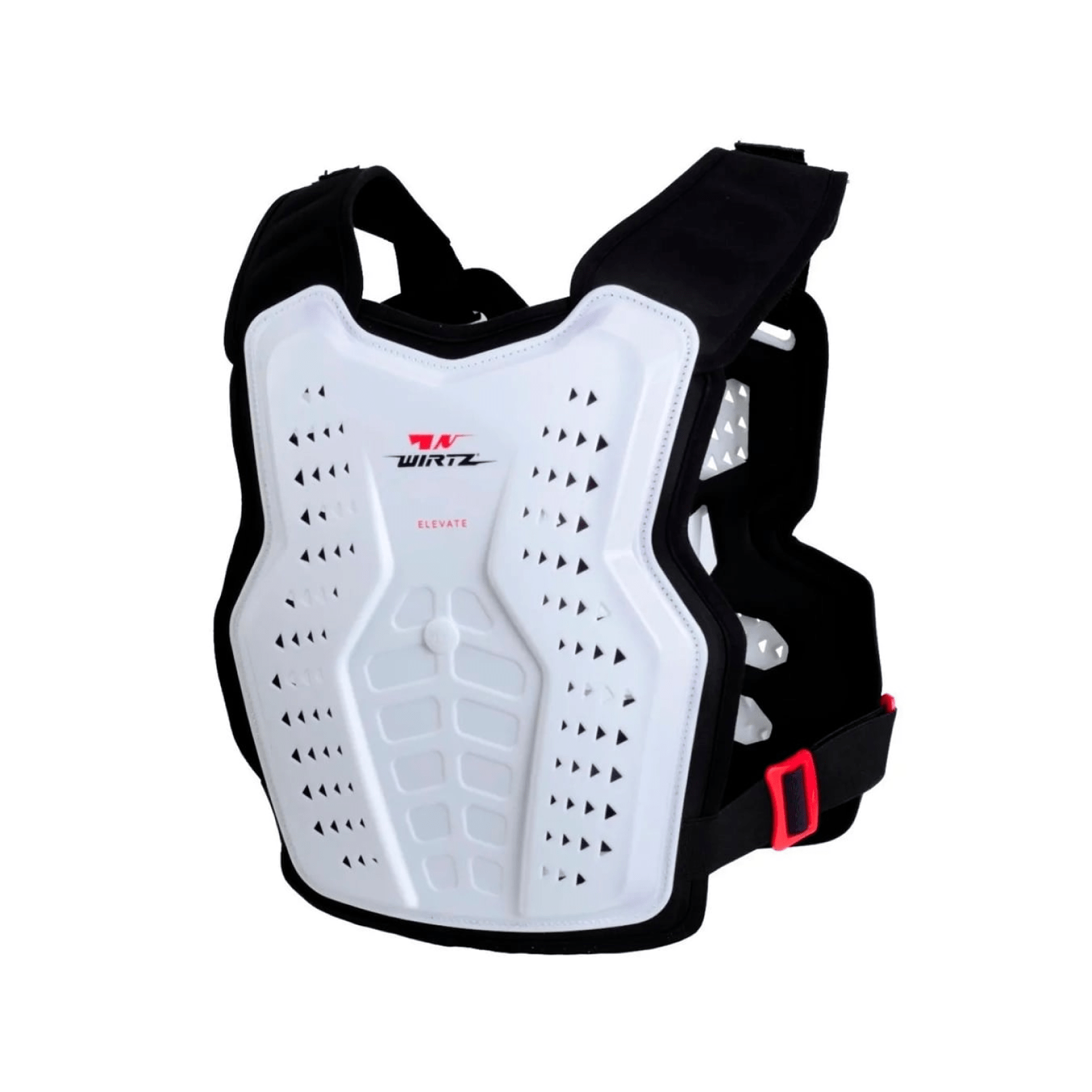 Pechera de Motocross y Enduro Elevate - Blanca y Roja