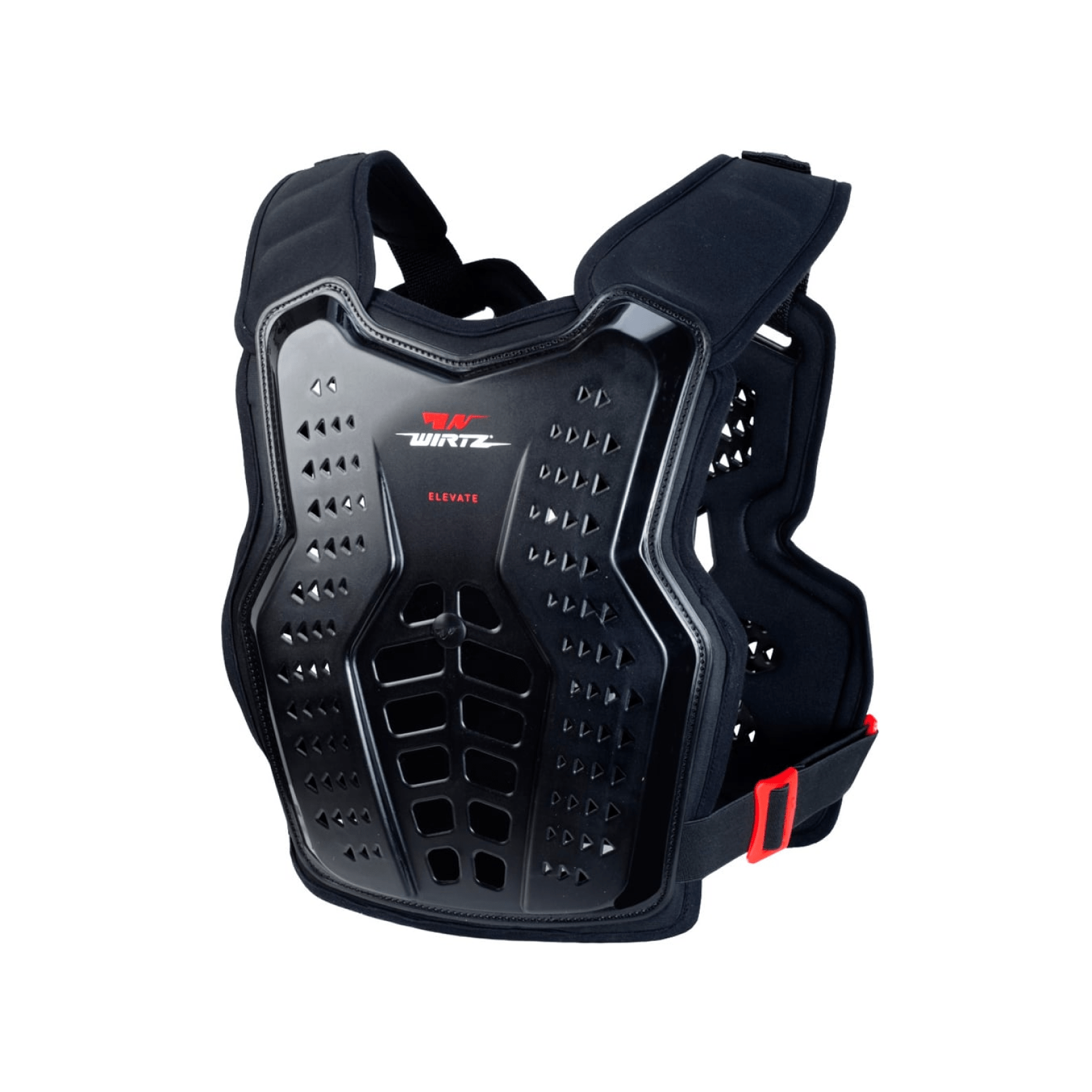 Pechera de Motocross y Enduro Elevate - Negra y Roja