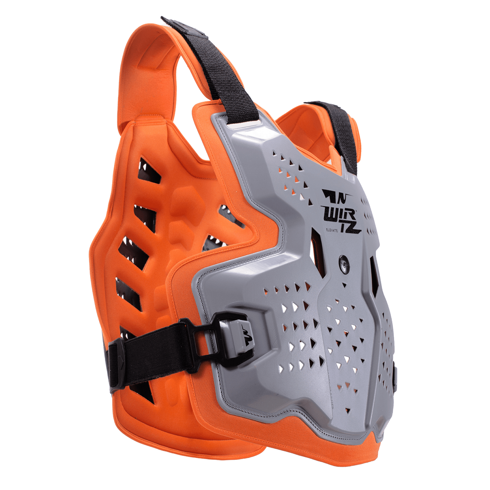 Pechera de Motocross y Enduro Elevate - Gris y Naranja