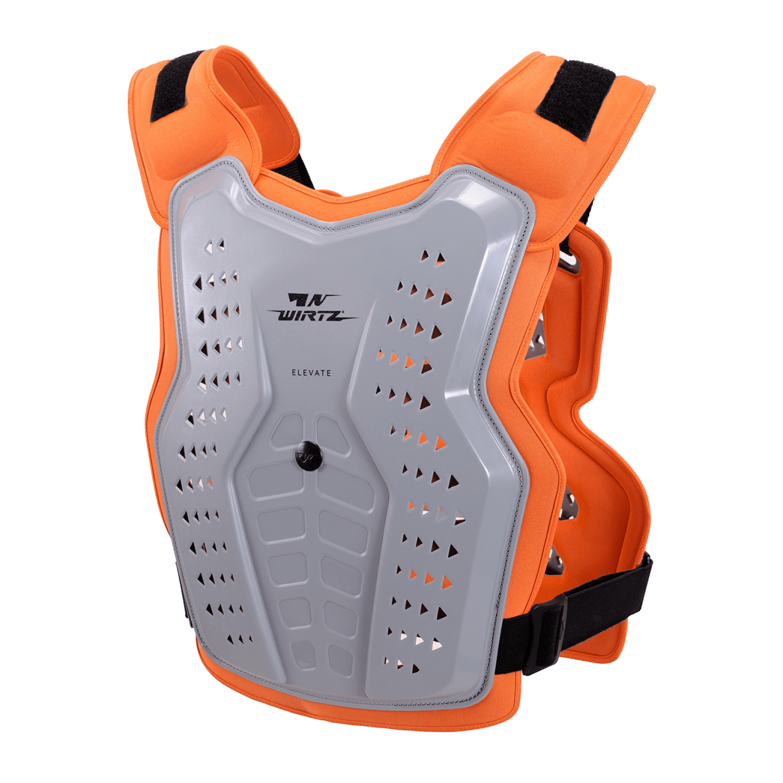 Pechera de Motocross y Enduro Elevate - Gris y Naranja