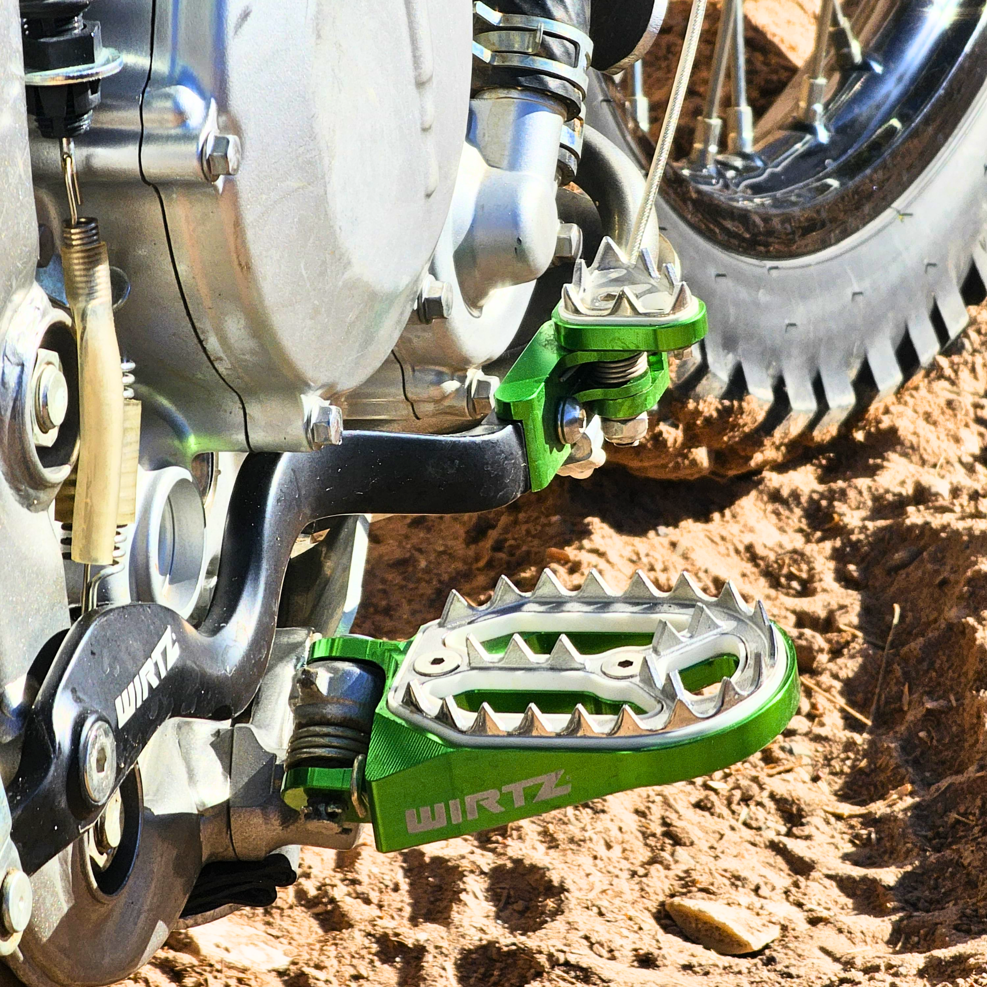 Pedalines Anchos Wirtz para Kawasaki KLX 300L KLX 300R