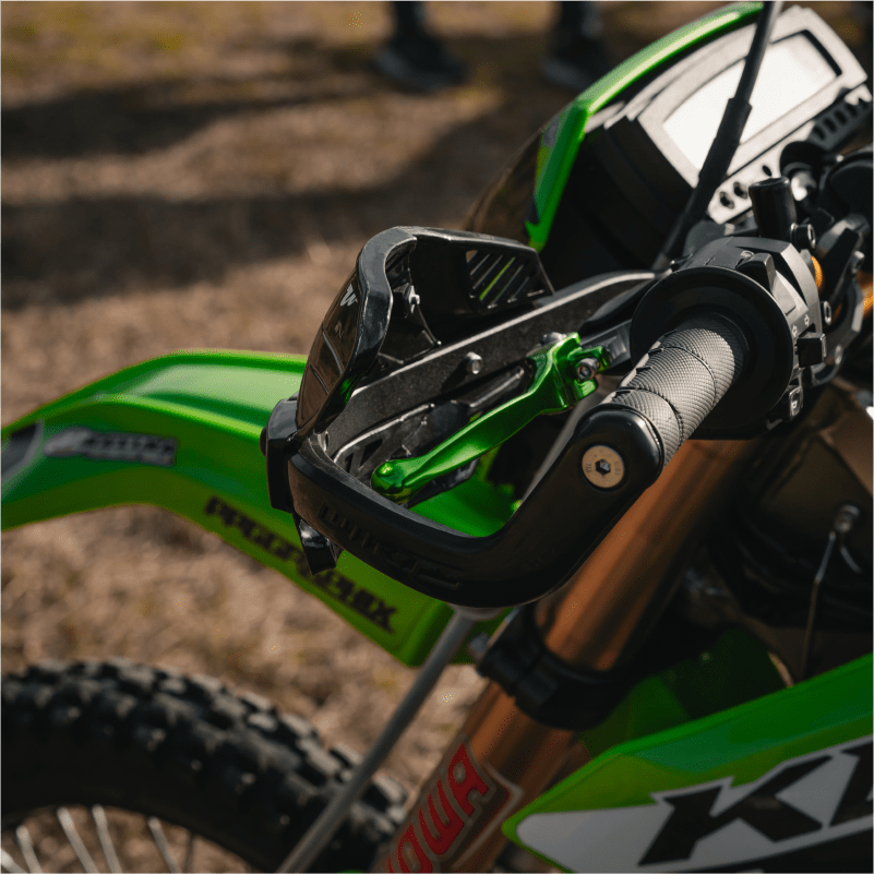 Manijas de Freno y Embrague Rebatibles Flex Billet para Kawasaki KLX 300L