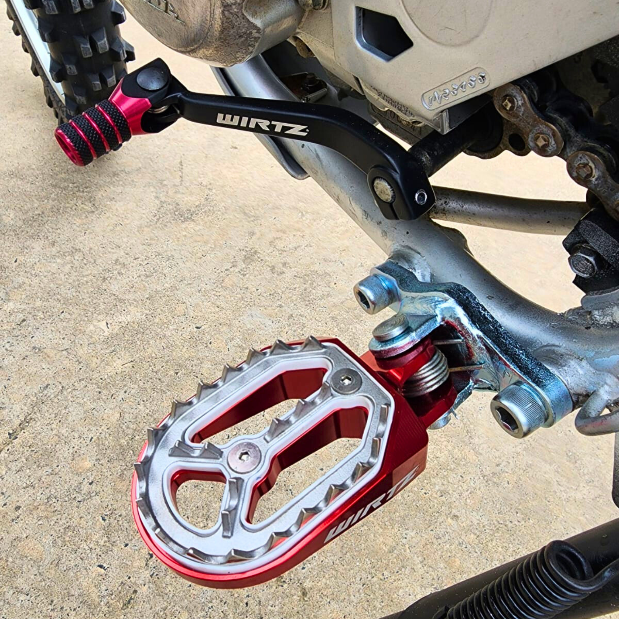 Pedalines Anchos Wirtz para Honda Tornado XR 250 XR 300
