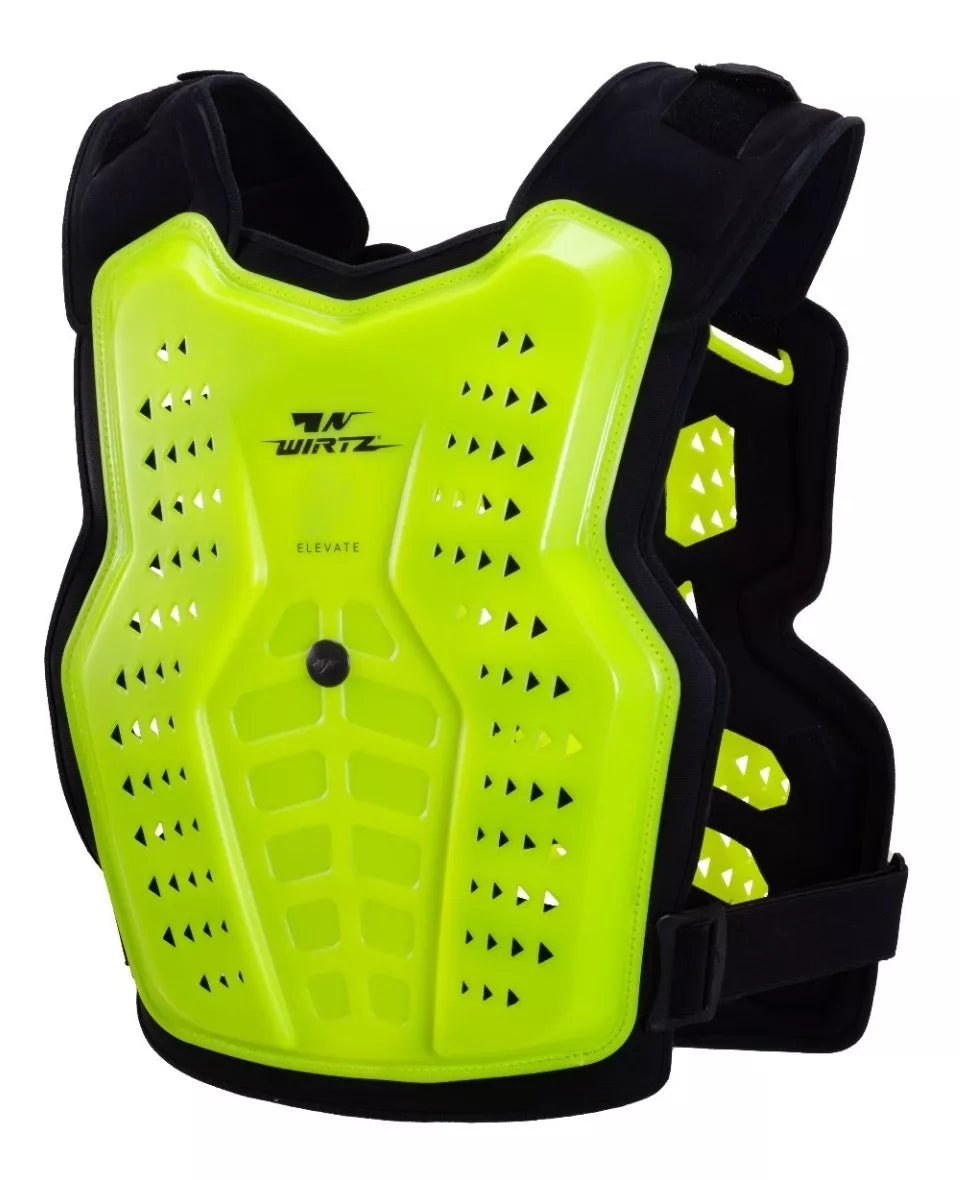 Pechera de Motocross y Enduro Elevate - Flúo y Negro
