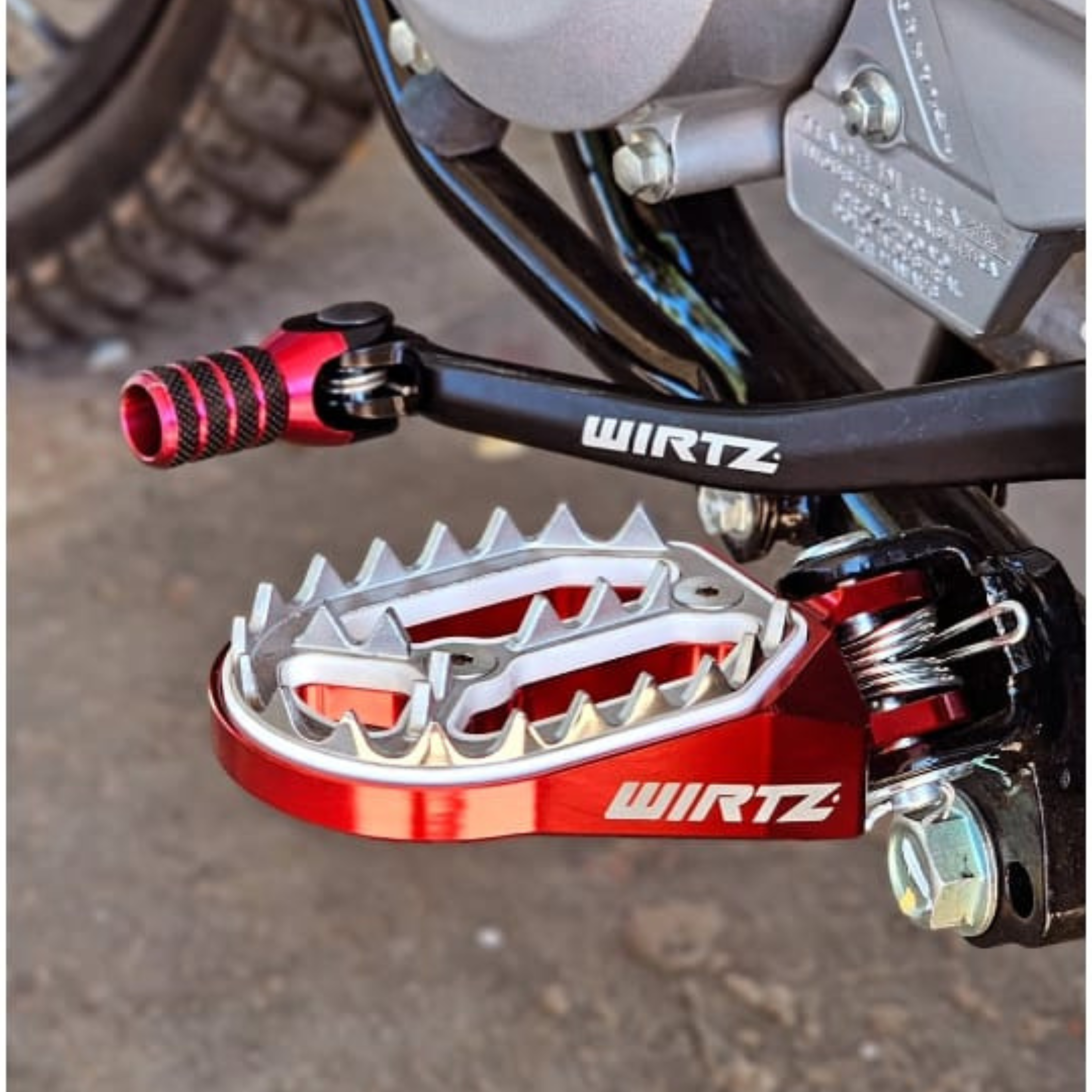 Pedalines Anchos Wirtz para Honda Tornado XR 250 XR 300