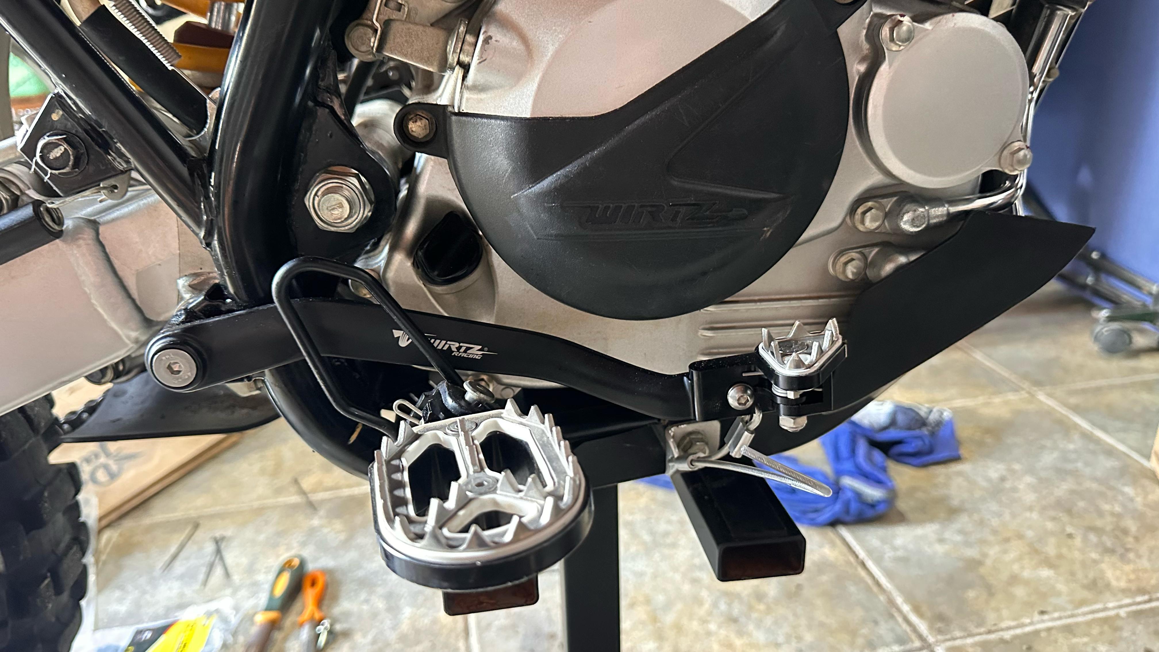 Pedalines Anchos Wirtz para Kawasaki KLX 300L KLX 300R