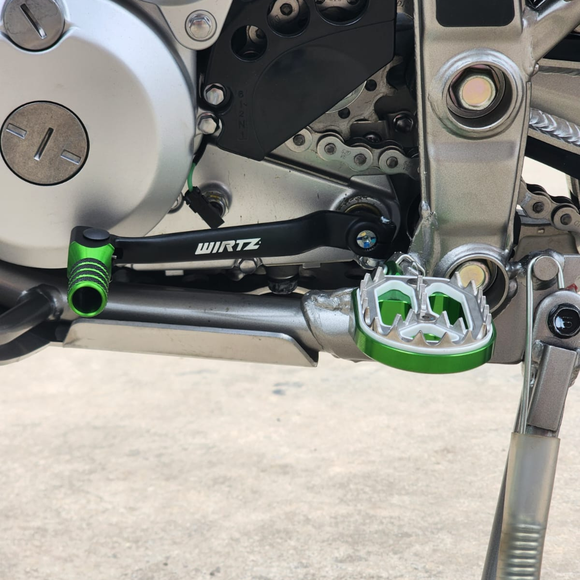 Pedalines Anchos Wirtz para Kawasaki KLX 300L KLX 300R