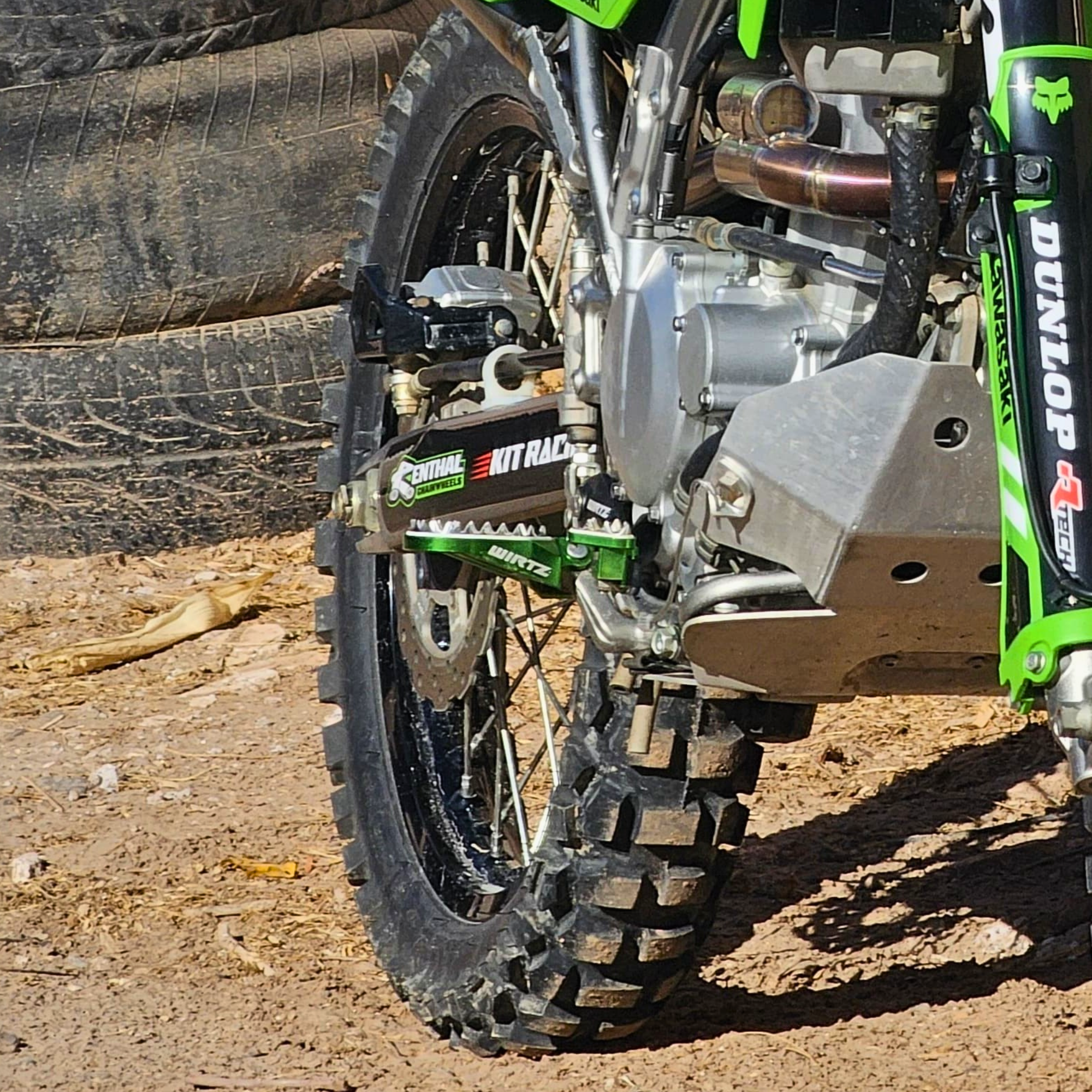 Pedalines Anchos Wirtz para Kawasaki KLX 300L KLX 300R